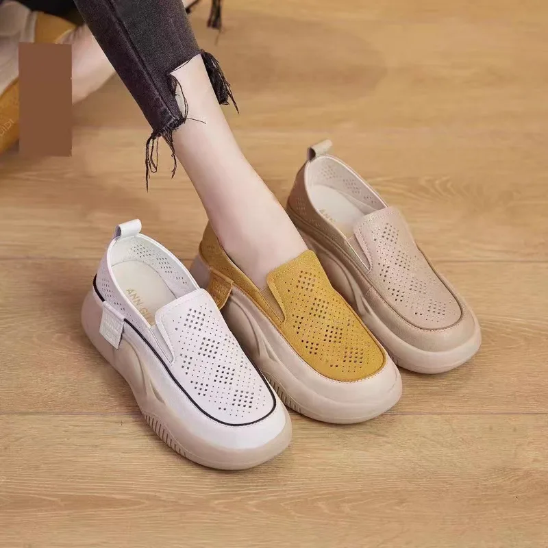 Sandales Plates Ajourées pour Femme, Style Respirant Plage - image de produit 3